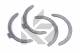 Thrust Washer, crankshaft - TW-1415A STD KOLBENSCHMIDT - 11011-10010, 1731AFSTD, 11011-10011